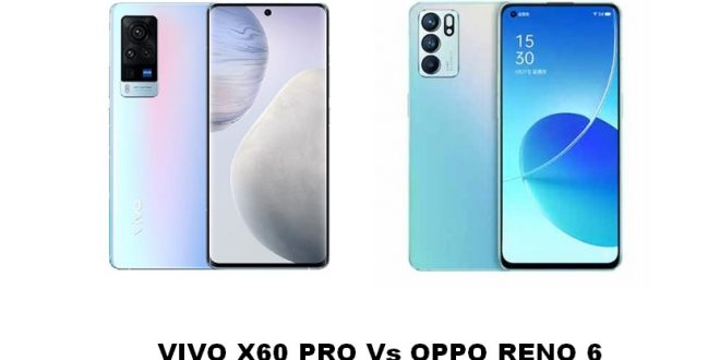 Perbandingan Oppo Reno 6 Jaringan 5g vs Vivo X60 Pro Jaringan 5g . liputantimes.com