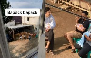 bapak bapak kompak jemur bayi