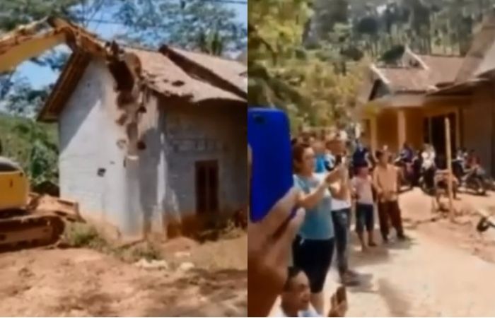 hancurkan rumah istri karena selingkuh