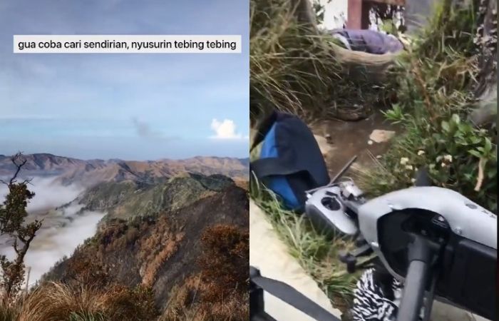 drone 70 juta jatuh ke tebing