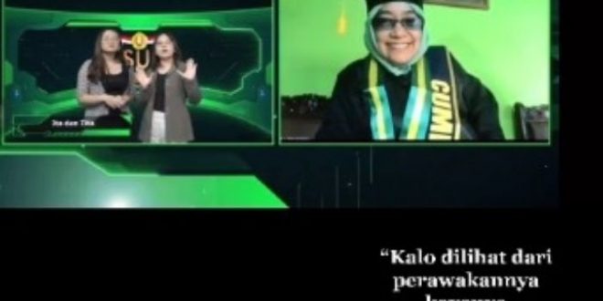 ibu gantikan anak wisuda saat cuci piring