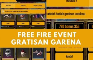 FREE FIRE EVENT GRATISAN GARENA