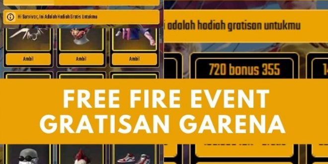 FREE FIRE EVENT GRATISAN GARENA