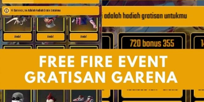 FREE FIRE EVENT GRATISAN GARENA