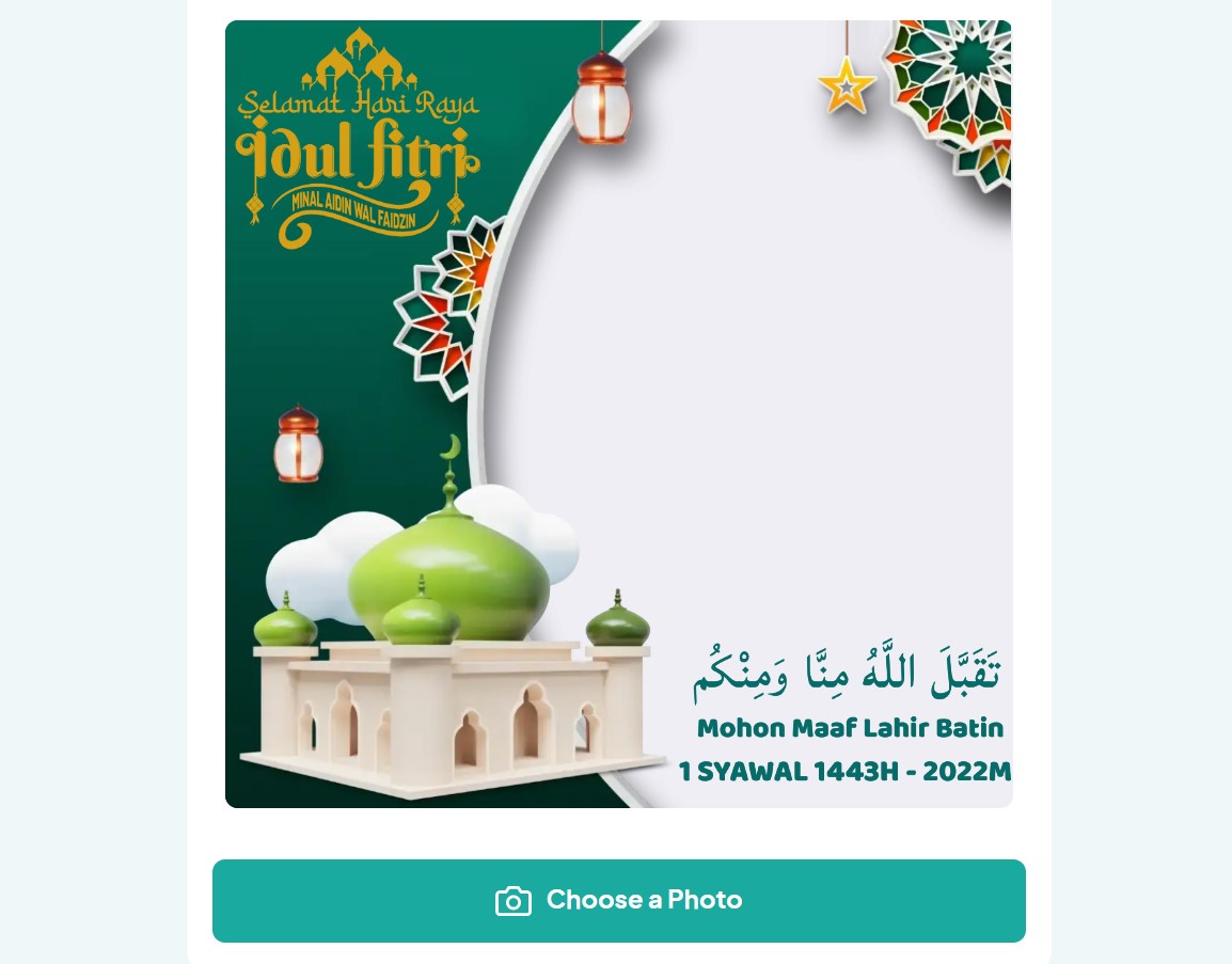 Twibbon Lebaran 2022
