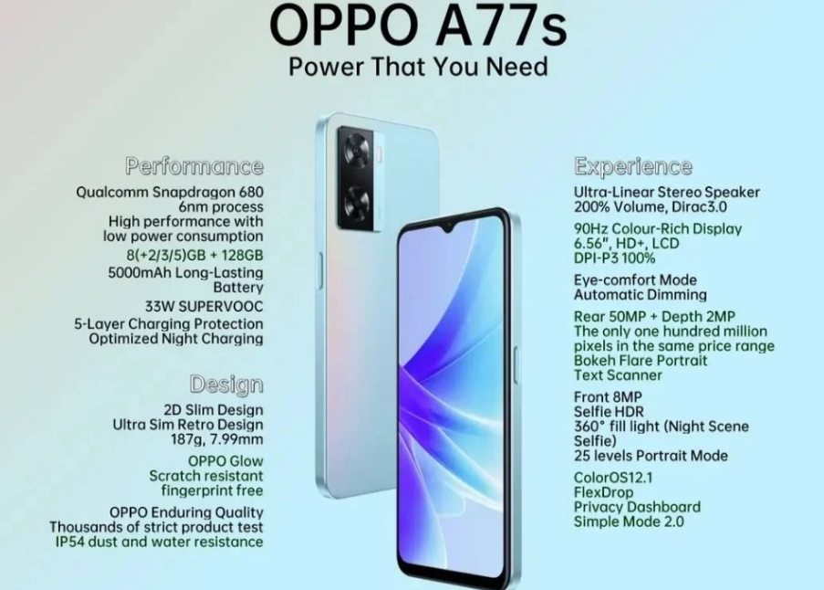 spesifikasi oppo a77s