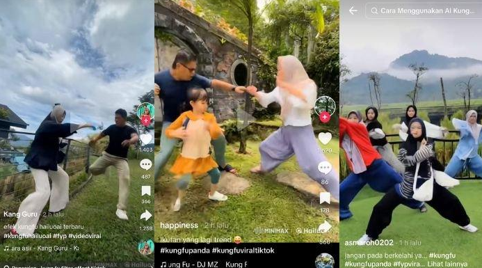 bikin video kungfu AI viral