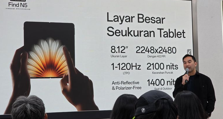 layar Oppo Find N5