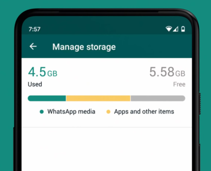 WhatsApp rakus penyimpanan