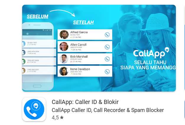 aplikasi Caller ID & Block by CallApp