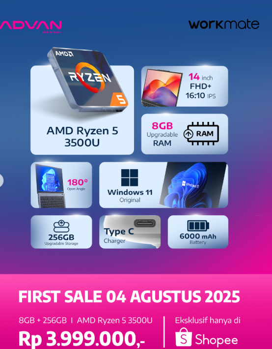 Advan Workmate ryzen