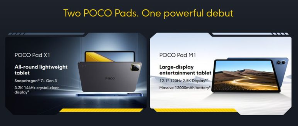 Poco Pad x1 dan Poco Pad m1